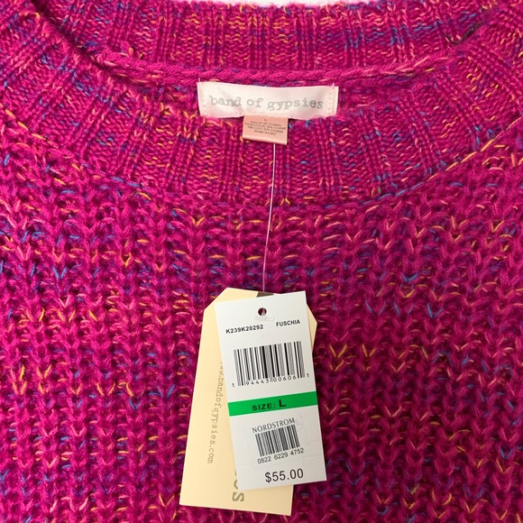 Band of Gypsies Glacee Ribbed Mock Neck Sweater - Picture 7 of 8